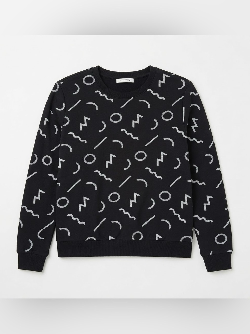 Marine Layer Black Long Sleeve Sweatshirt